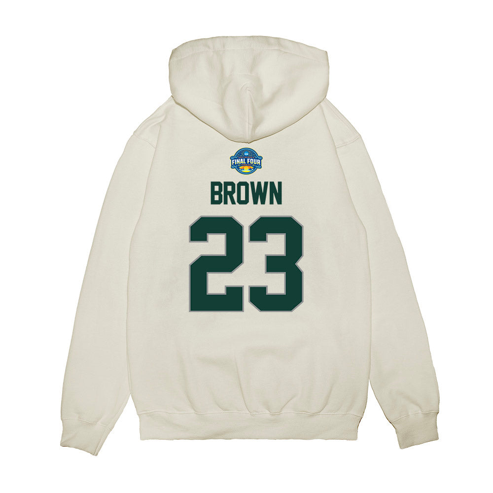 Michigan State - NCAA Women's Basketball : Jalyn Brown - NCAA® March Madness® 2025 Final Four Shersey Premium Hooded Sweatshirt-1