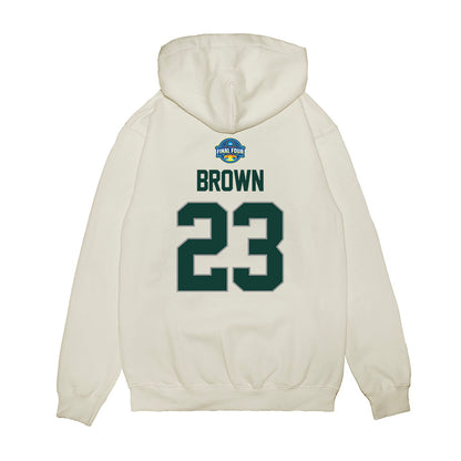 Michigan State - NCAA Women's Basketball : Jalyn Brown - NCAA® March Madness® 2025 Final Four Shersey Premium Hooded Sweatshirt-1