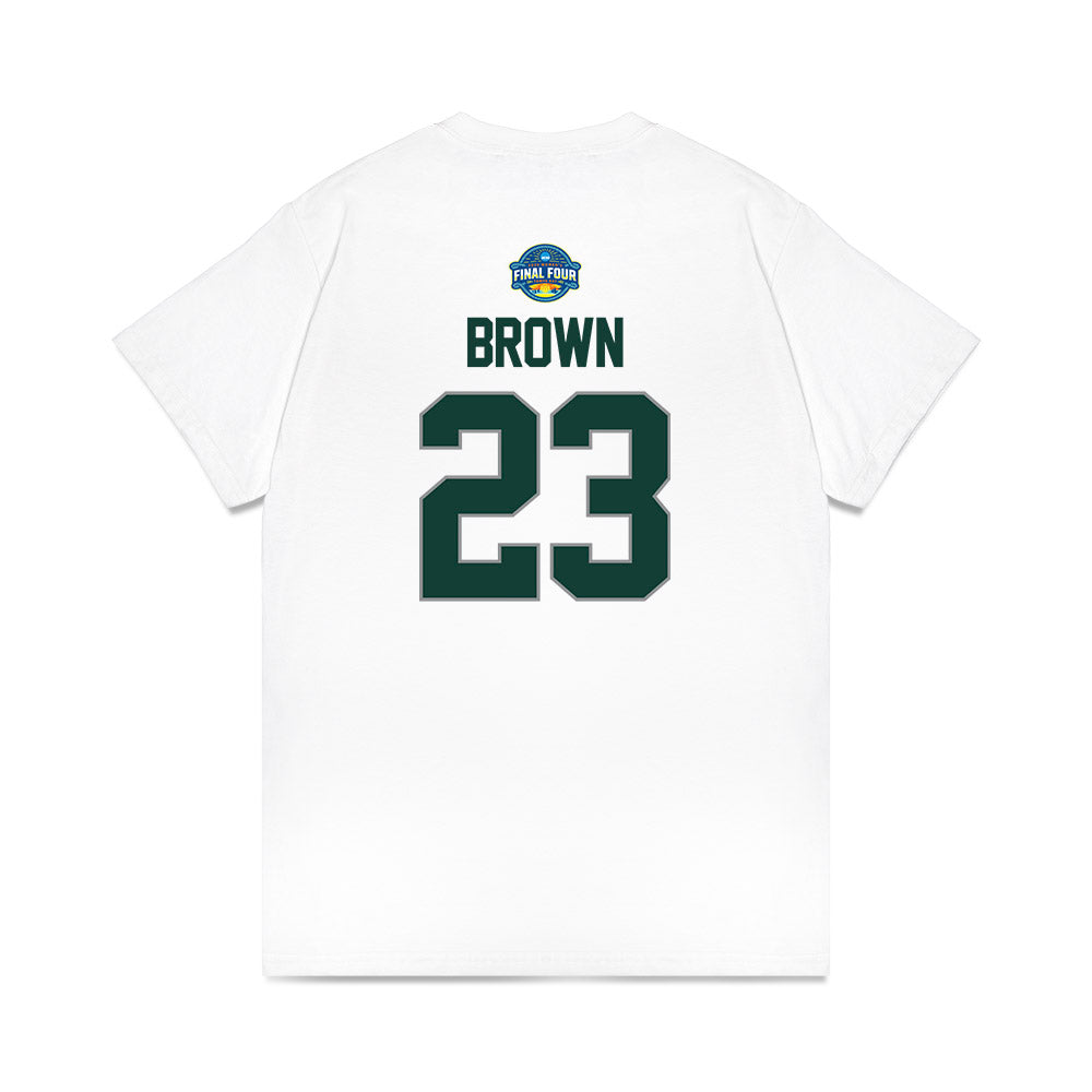 Michigan State - NCAA Women's Basketball : Jalyn Brown - NCAA® March Madness® 2025 Final Four Shersey Premium T-Shirt-1