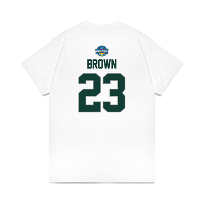 Michigan State - NCAA Women's Basketball : Jalyn Brown - NCAA® March Madness® 2025 Final Four Shersey Premium T-Shirt-1