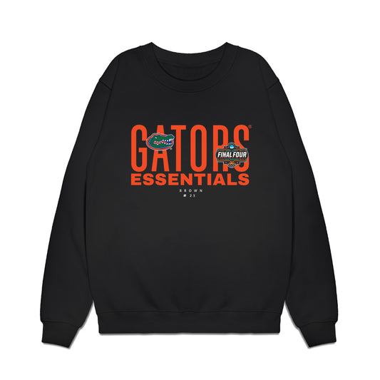 Florida - NCAA Men's Basketball : AJ Brown - NCAA® March Madness® Essentials Final 4 Premium Crewneck Sweatshirt-0