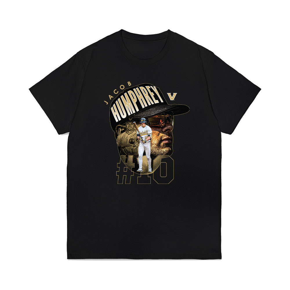 Vanderbilt - NCAA Baseball : Jacob Humphrey - Collage Premium T-Shirt-0