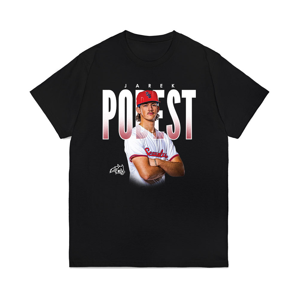 Stony Brook - NCAA Baseball : Jarek Podest - Collage Premium T-Shirt-0