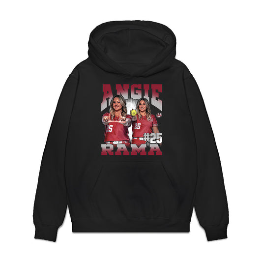 UMass - NCAA Softball : Angie Rama - Collage Premium Hooded Sweatshirt-0