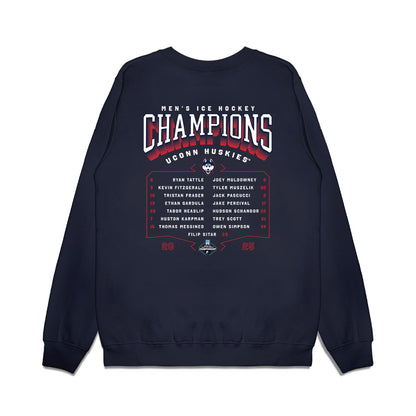 UConn - NCAA Men's Ice Hockey : - Premium Crewneck Sweatshirt-1
