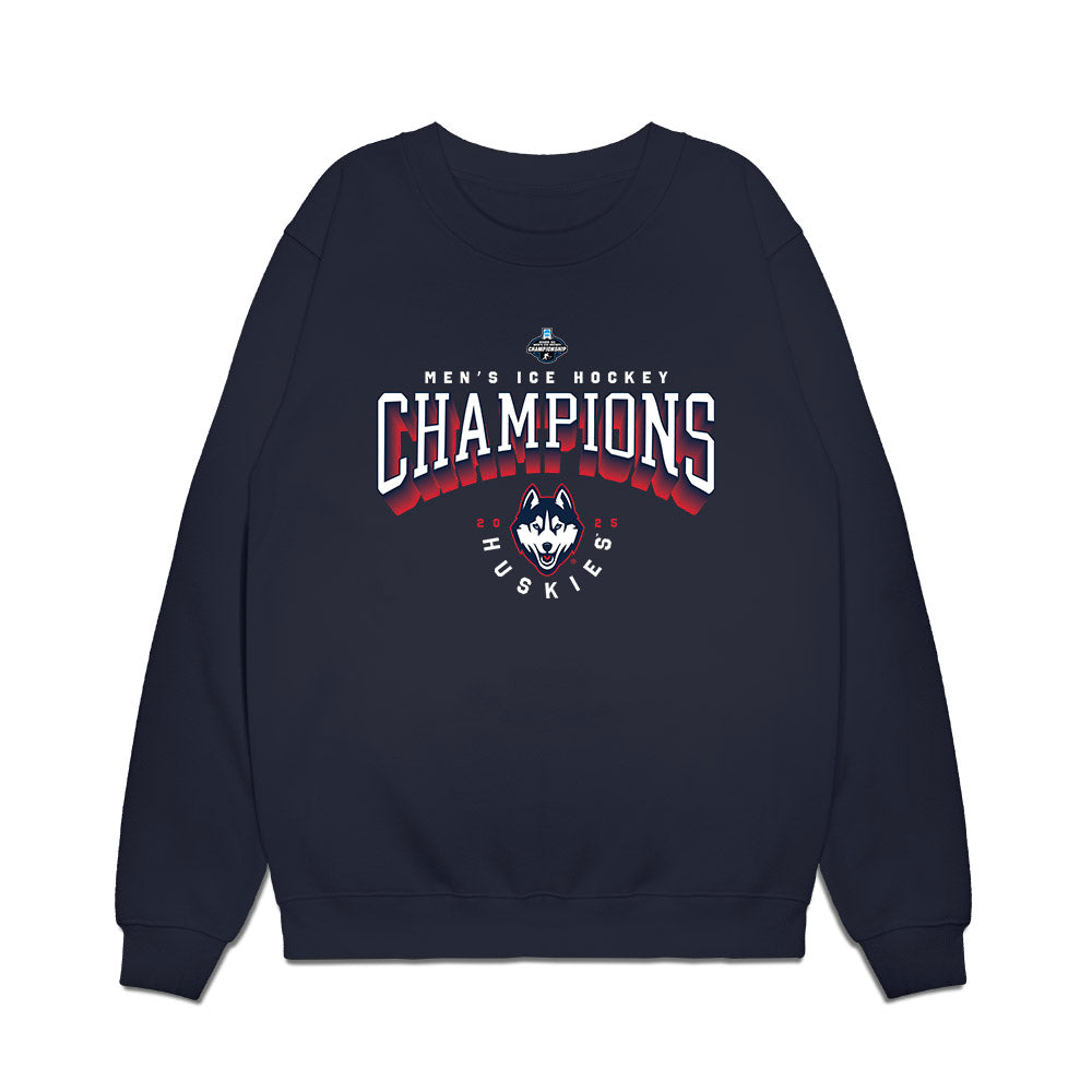 UConn - NCAA Men's Ice Hockey : - Premium Crewneck Sweatshirt-0