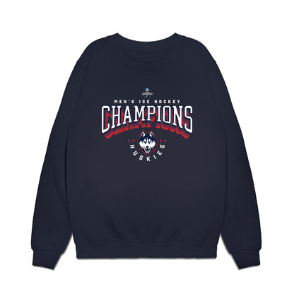 UConn - NCAA Men's Ice Hockey : - Premium Crewneck Sweatshirt-0