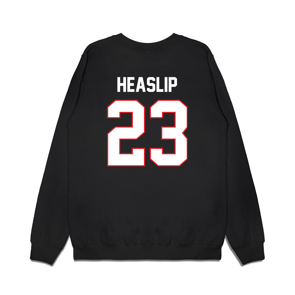 UConn - NCAA Men's Ice Hockey : Tabor Heaslip - Championship Classic Shersey Premium Crewneck Sweatshirt-1