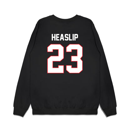 UConn - NCAA Men's Ice Hockey : Tabor Heaslip - Championship Classic Shersey Premium Crewneck Sweatshirt-1