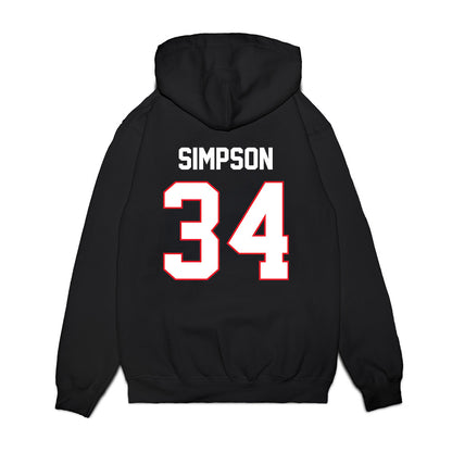 UConn - NCAA Men's Ice Hockey : Owen Simpson - Championship Classic Shersey Premium Hooded Sweatshirt-1