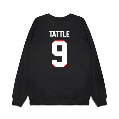 UConn - NCAA Men's Ice Hockey : Ryan Tattle - Championship Classic Shersey Premium Crewneck Sweatshirt-1