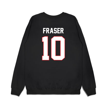 UConn - NCAA Men's Ice Hockey : Tristan Fraser - Championship Classic Shersey Premium Crewneck Sweatshirt-1