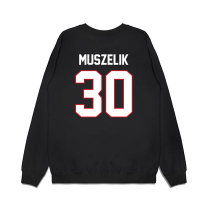 UConn - NCAA Men's Ice Hockey : Tyler Muszelik - Championship Classic Shersey Premium Crewneck Sweatshirt-1