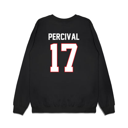 UConn - NCAA Men's Ice Hockey : Jake Percival - Championship Classic Shersey Premium Crewneck Sweatshirt-1