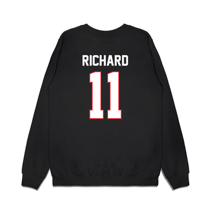 UConn - NCAA Men's Ice Hockey : Jake Richard - Championship Classic Shersey Premium Crewneck Sweatshirt-1