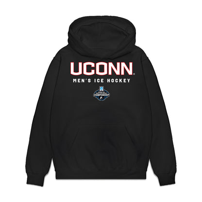 UConn - NCAA Men's Ice Hockey : Ethan Gardula - Championship Classic Shersey Premium Hooded Sweatshirt-0