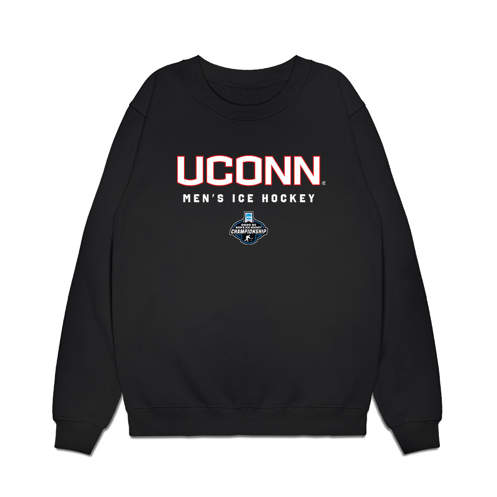 UConn - NCAA Men's Ice Hockey : Tristan Fraser - Championship Classic Shersey Premium Crewneck Sweatshirt-0