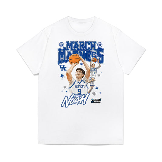 Kentucky - NCAA Men's Basketball : Trent Noah - NCAA® March Madness® 2025 Collage Premium T-Shirt-0