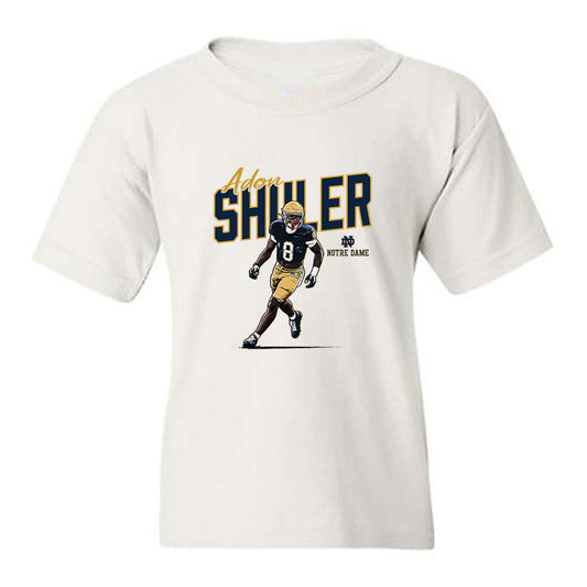 Notre Dame - NCAA Football : Adon Shuler - Caricature Youth T-Shirt-0