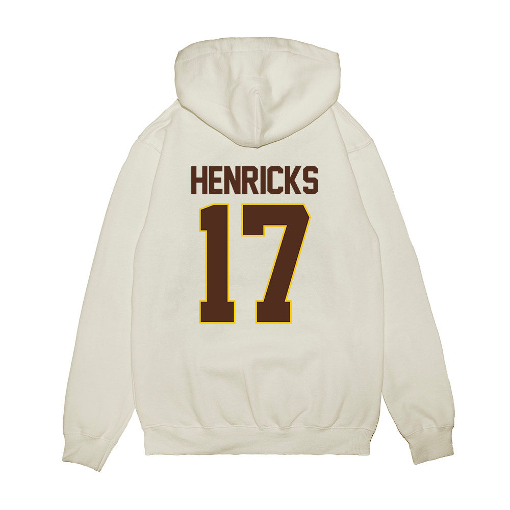 Western Michigan - NCAA Men's Ice Hockey : Ty Henricks - Premium Hooded Sweatshirt-1