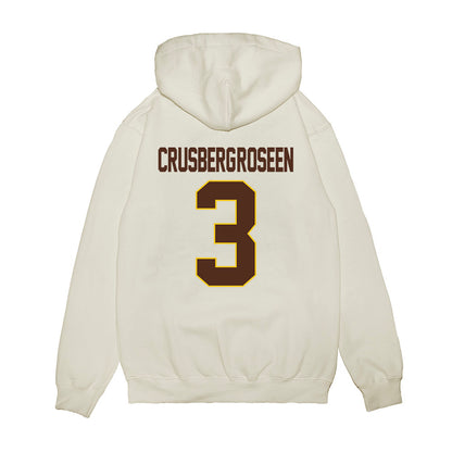 Western Michigan - NCAA Men's Ice Hockey : Cole Crusberg-Roseen - NCAA® March Madness® 2025 Frozen Four Shersey Premium Hooded Sweatshirt-1