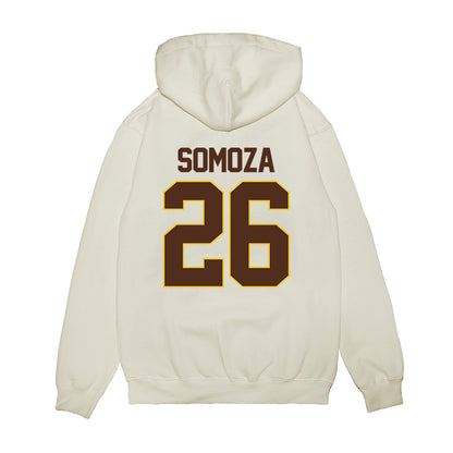 Western Michigan - NCAA Men's Ice Hockey : Ean Somoza - NCAA® March Madness® 2025 Frozen Four Shersey Premium Hooded Sweatshirt-1