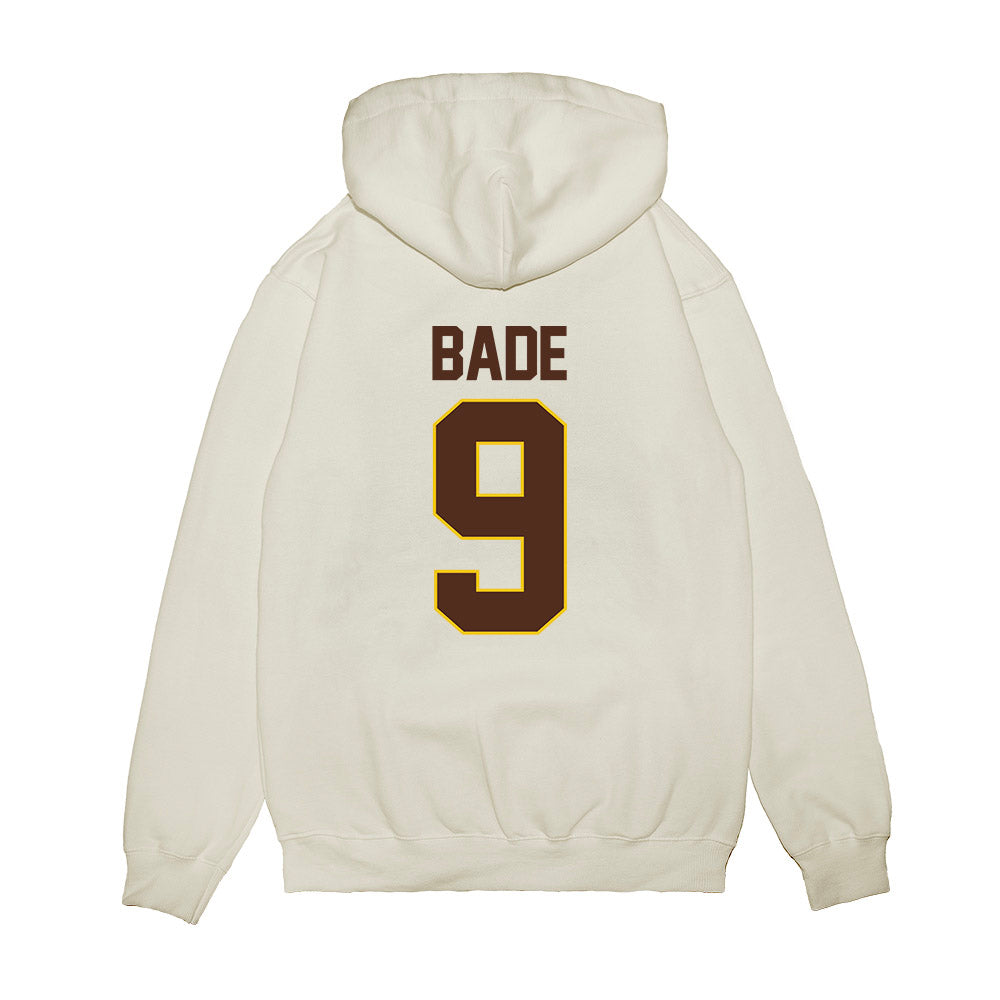 Western Michigan - NCAA Men's Ice Hockey : Zach Bade - NCAA® March Madness® 2025 Frozen Four Shersey Premium Hooded Sweatshirt-1