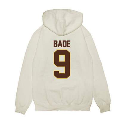 Western Michigan - NCAA Men's Ice Hockey : Zach Bade - NCAA® March Madness® 2025 Frozen Four Shersey Premium Hooded Sweatshirt-1