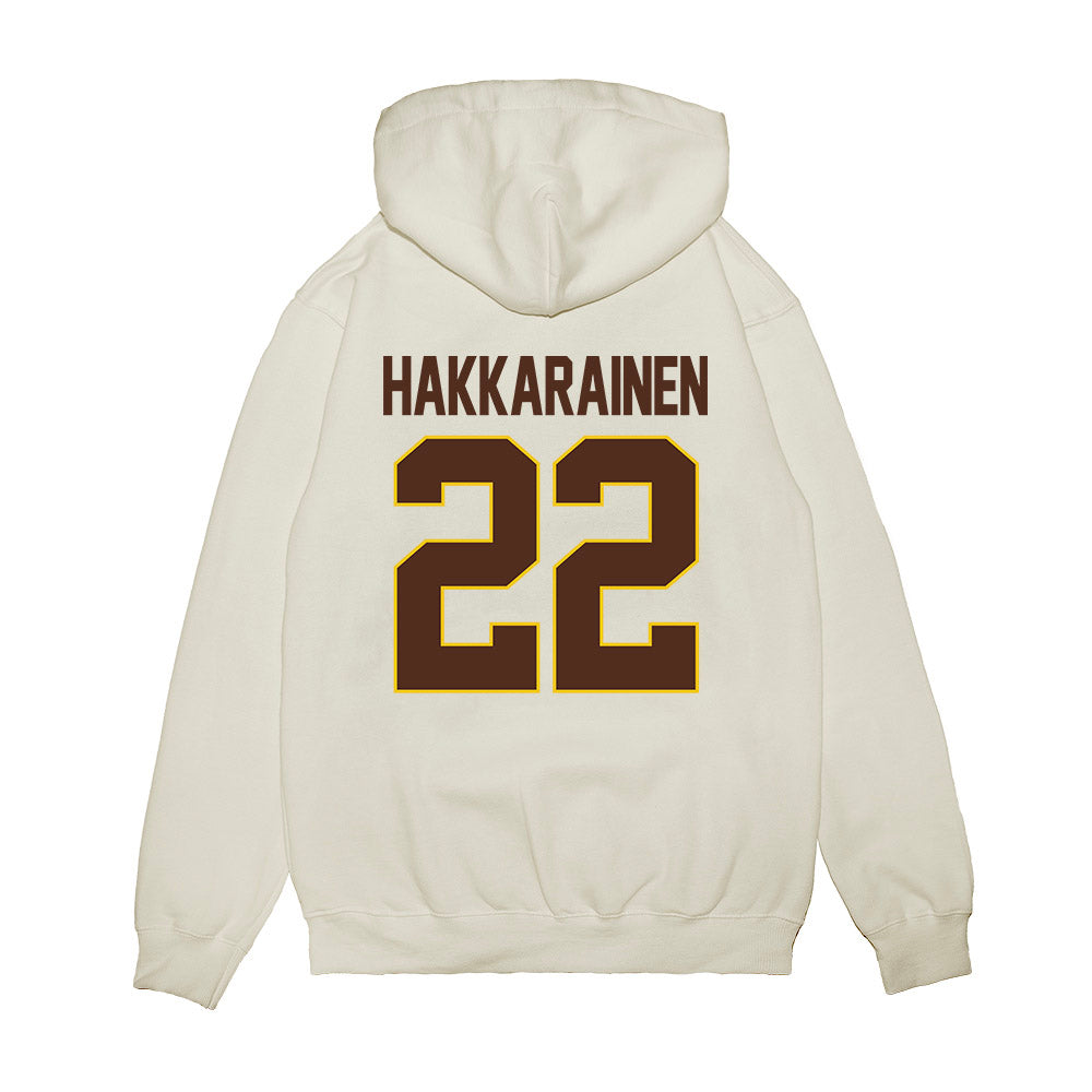 Western Michigan - NCAA Men's Ice Hockey : Iiro Hakkarainen - NCAA® March Madness® 2025 Frozen Four Shersey Premium Hooded Sweatshirt-1