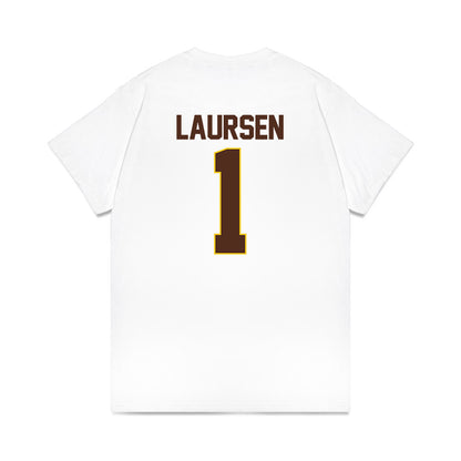 Western Michigan - NCAA Men's Ice Hockey : Kirk Laursen - NCAA® March Madness® 2025 Frozen Four Shersey Premium T-Shirt-1