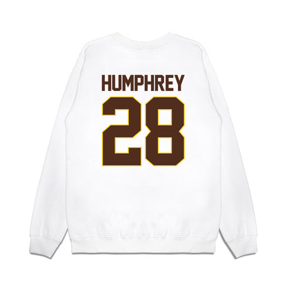 Western Michigan - NCAA Men's Ice Hockey : Ryan Humphrey - NCAA® March Madness® 2025 Frozen Four Shersey Premium Crewneck Sweatshirt-1