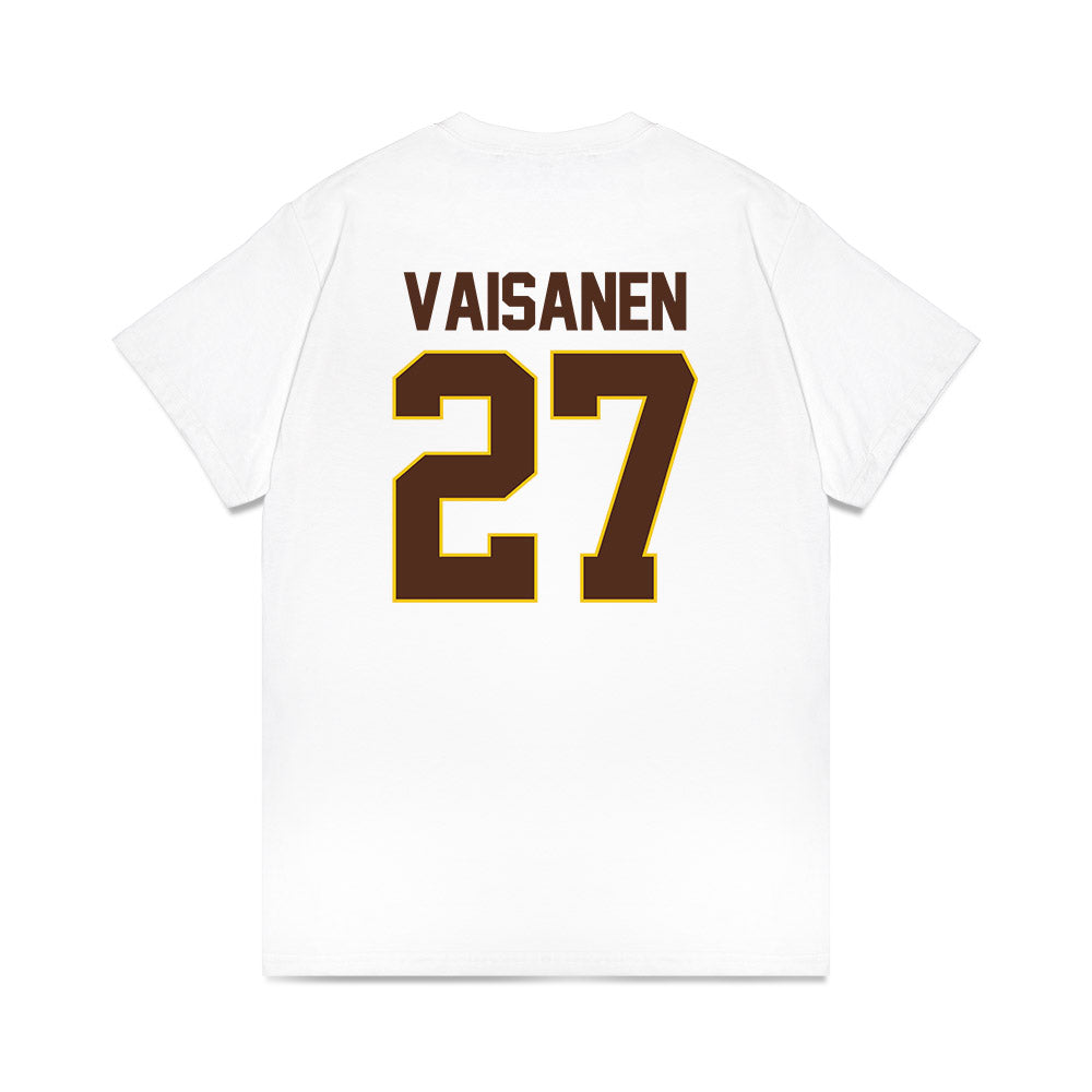 Western Michigan - NCAA Men's Ice Hockey : Joona Vaisanen - Premium T-Shirt-1