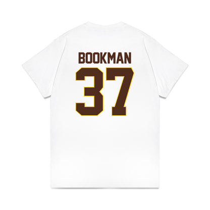 Western Michigan - NCAA Men's Ice Hockey : Zach Bookman - NCAA® March Madness® 2025 Frozen Four Shersey Premium T-Shirt-1