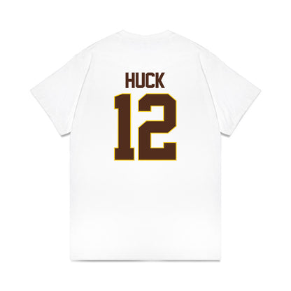 Western Michigan - NCAA Men's Ice Hockey : Samuel Huck - NCAA® March Madness® 2025 Frozen Four Shersey Premium T-Shirt-1