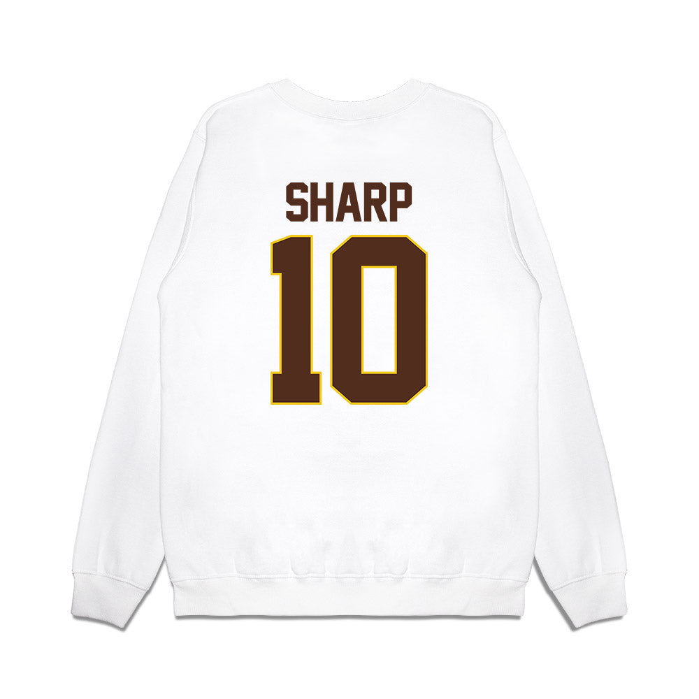 Western Michigan - NCAA Men's Ice Hockey : Zack Sharp - NCAA® March Madness® 2025 Frozen Four Shersey Premium Crewneck Sweatshirt-1