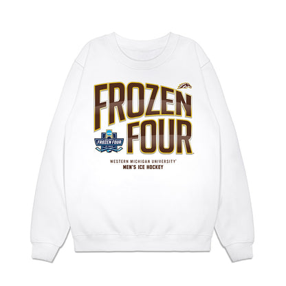 Western Michigan - NCAA Men's Ice Hockey : Ean Somoza - NCAA® March Madness® 2025 Frozen Four Shersey Premium Crewneck Sweatshirt-0