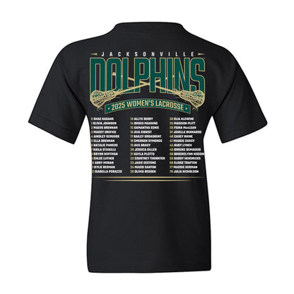 Jacksonville - NCAA Women's Lacrosse : Roster Youth T-Shirt-1