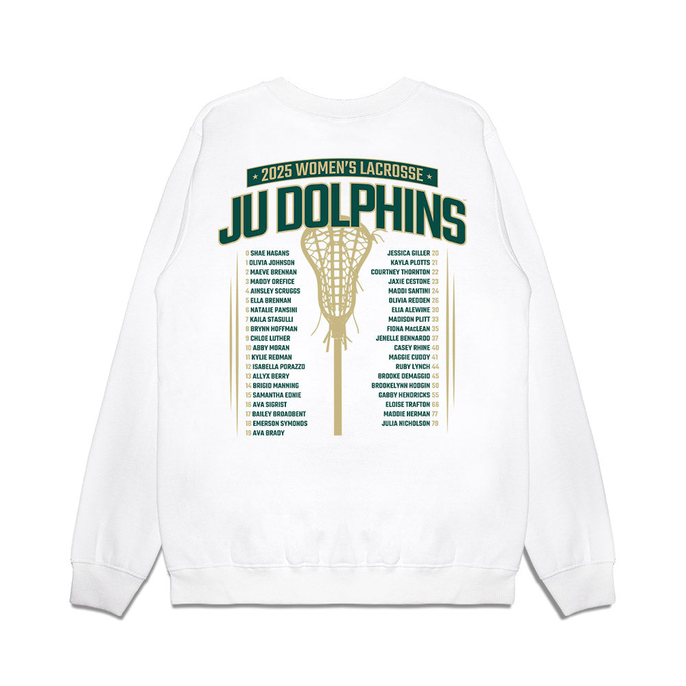 Jacksonville - NCAA Women's Lacrosse : Roster Premium Crewneck Sweatshirt-1