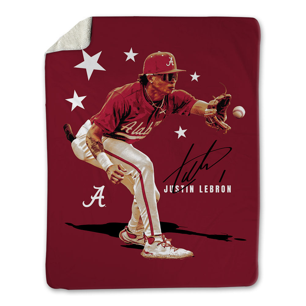 Alabama - NCAA Baseball : Justin Lebron - Blanket-0