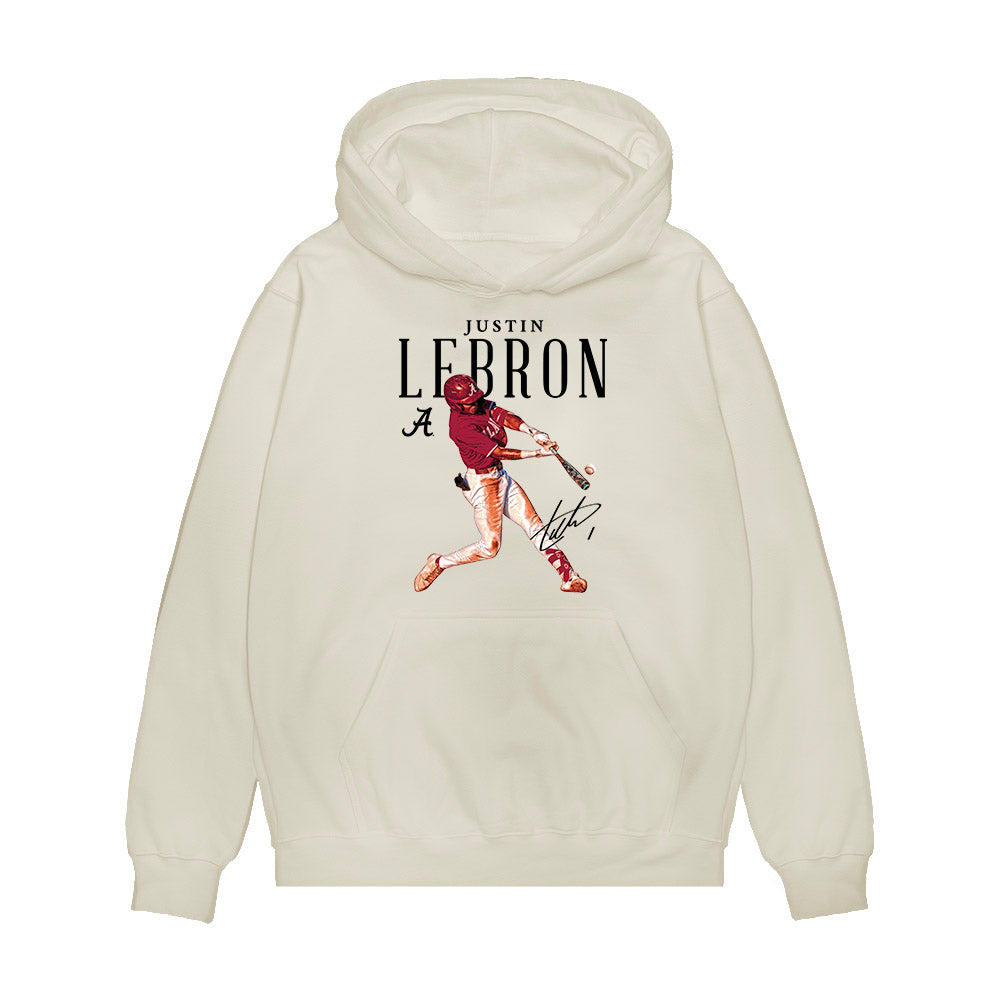 Alabama - NCAA Baseball : Justin Lebron - Premium Hooded Sweatshirt-0