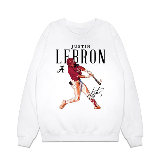 Alabama - NCAA Baseball : Justin Lebron - Premium Crewneck Sweatshirt-0