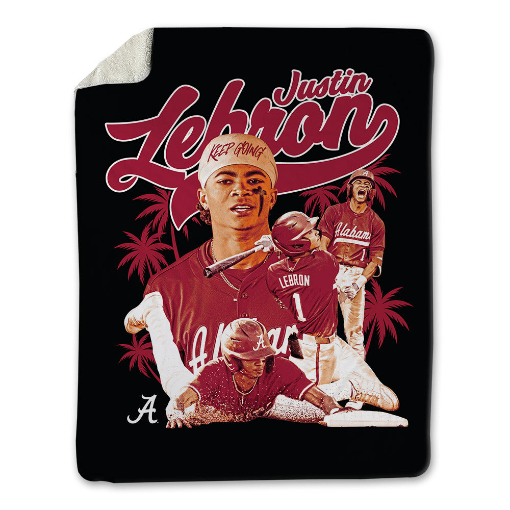 Alabama - NCAA Baseball : Justin Lebron - Blanket-0