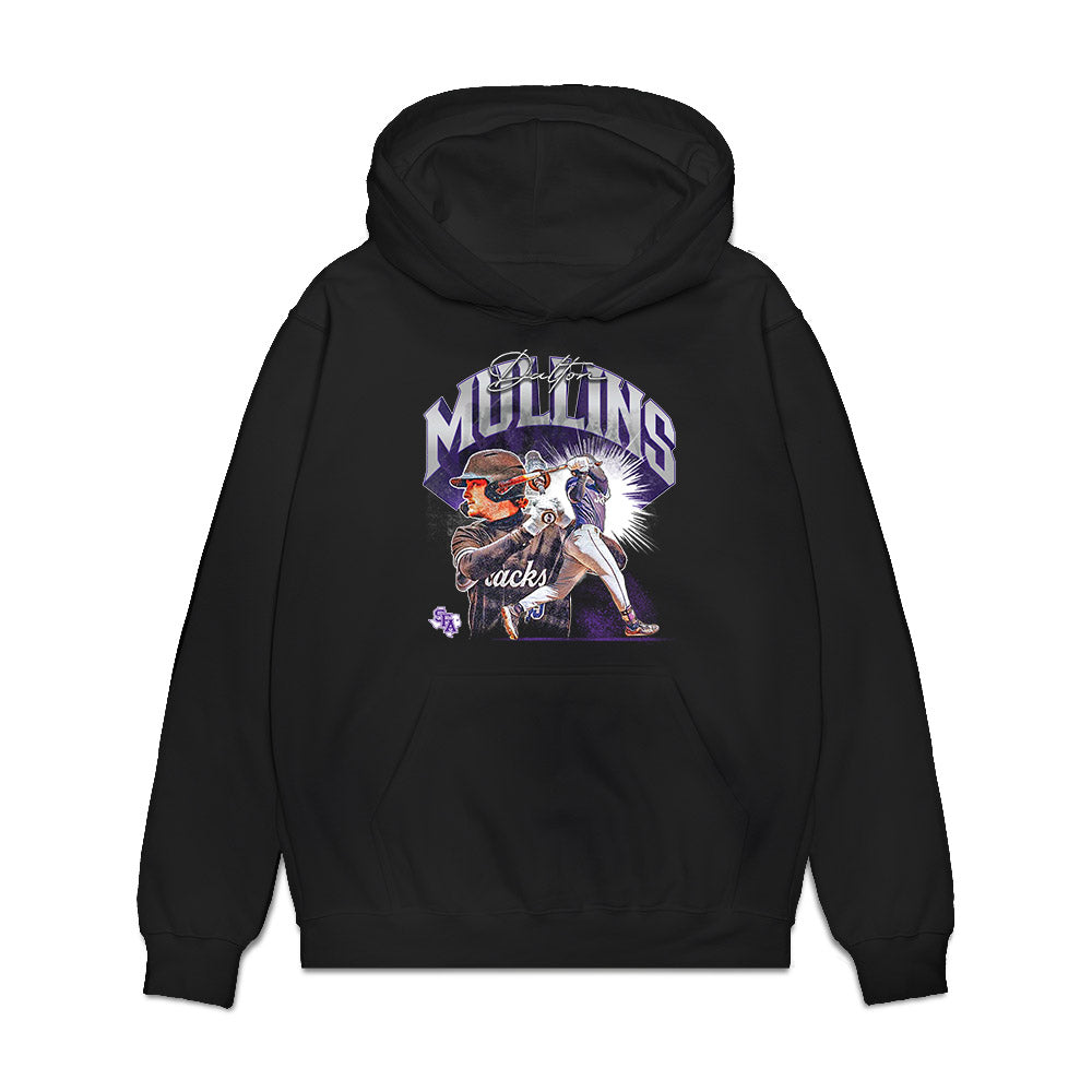 SFA - NCAA Baseball : Dalton Mullins - Premium Hooded Sweatshirt-0