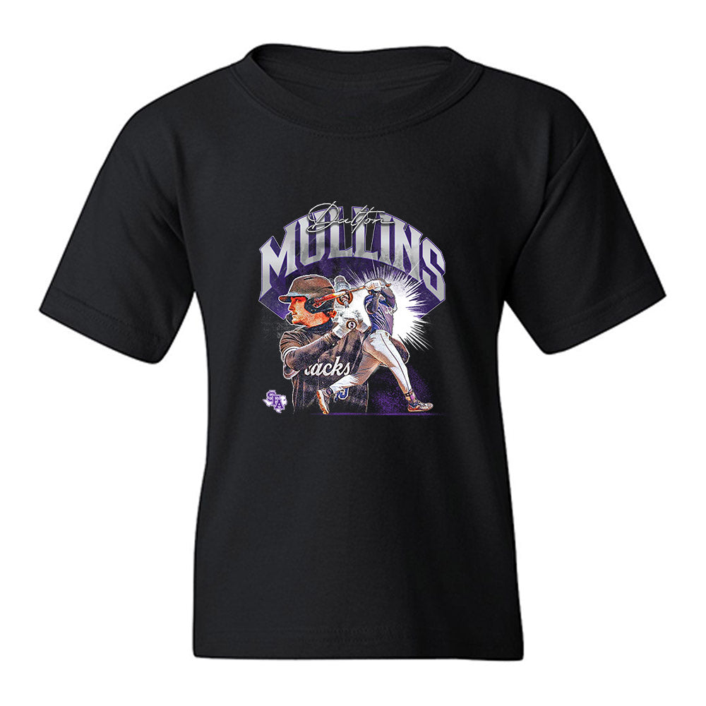 SFA - NCAA Baseball : Dalton Mullins - Youth T-Shirt-0