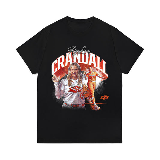 Oklahoma State - NCAA Softball : RyLee Crandall - Comfort Colors T-Shirt-0