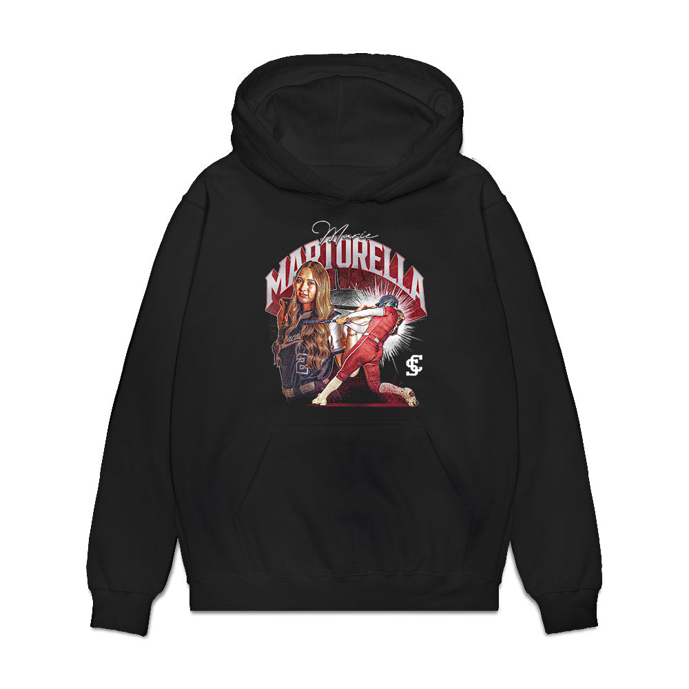 SCU - NCAA Softball : Marie Martorella - Collage Premium Hooded Sweatshirt-0