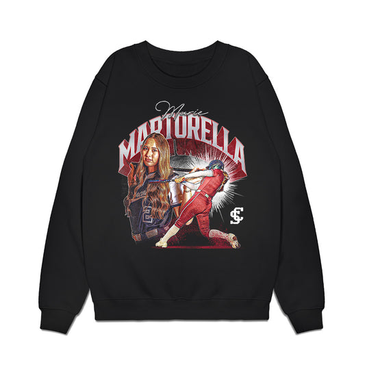 SCU - NCAA Softball : Marie Martorella - Collage Premium Crewneck Sweatshirt-0