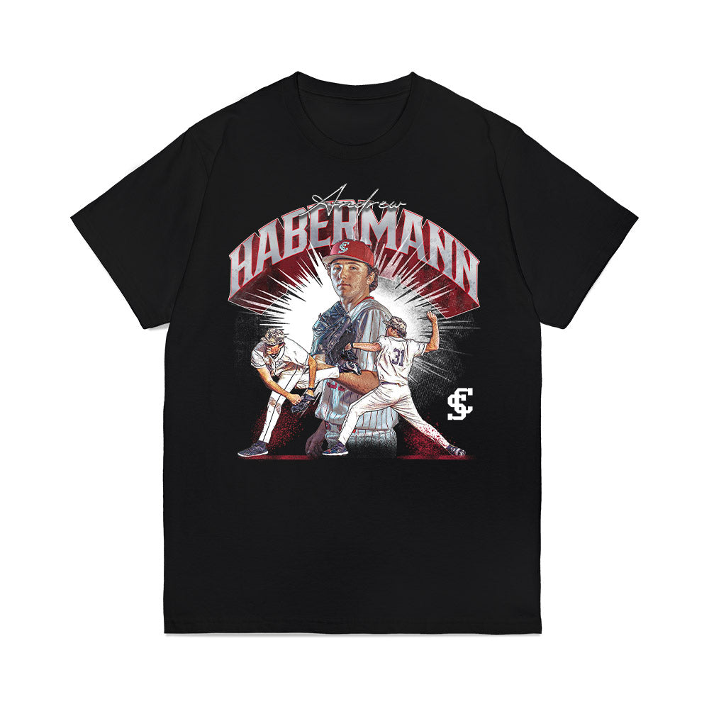 SCU - NCAA Baseball : Andrew Habermann - Premium T-Shirt-0