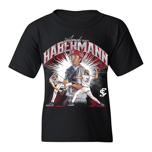SCU - NCAA Baseball : Andrew Habermann - Youth T-Shirt-0