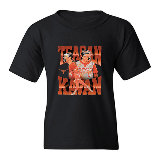Texas - NCAA Softball : Teagan Kavan - Collage Youth T-Shirt-0